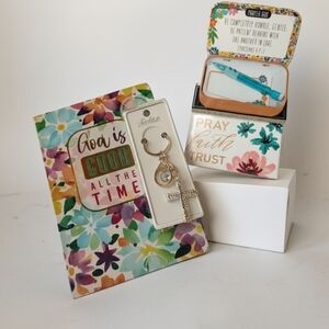 Inspirational Journal, Prayer Box, Keychain & Magnet Bundle